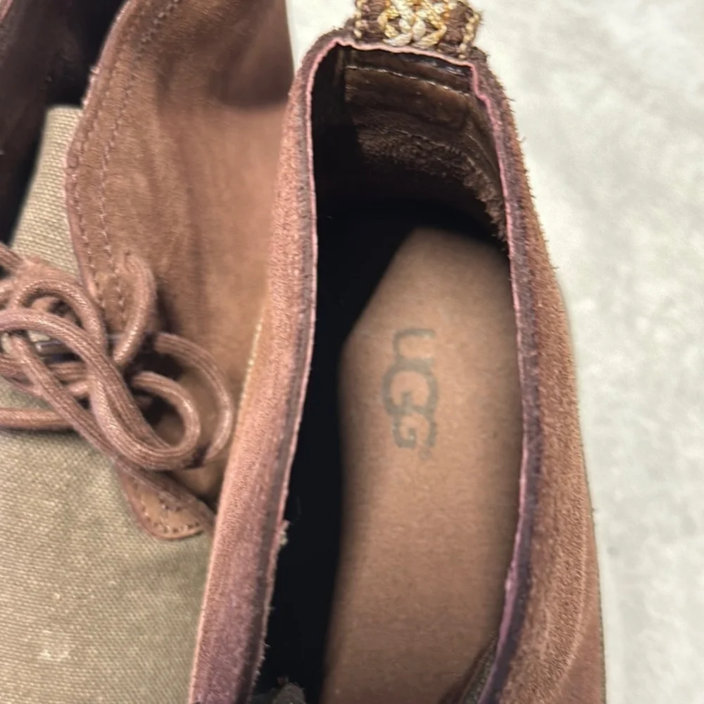 UGG Brown and Tan Chukka Boots with Suede Upper